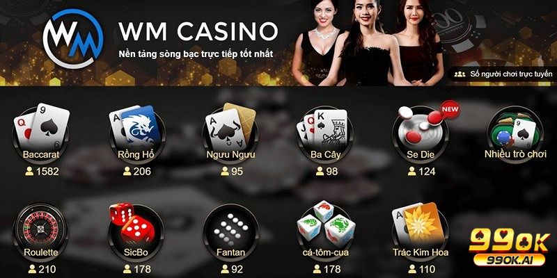 Giải mã sức hút của sảnh WM Casino